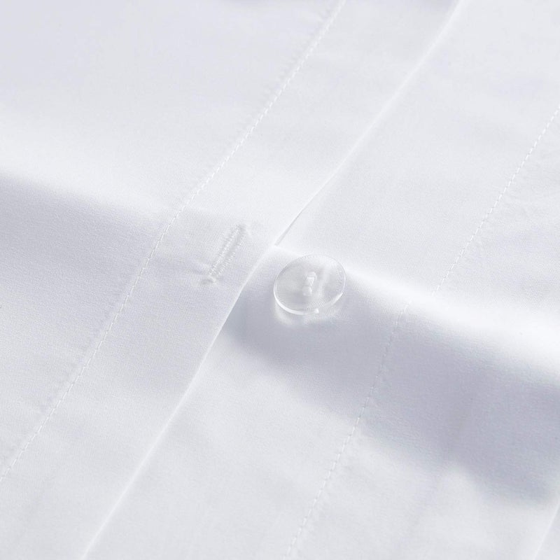 Mellanni Duvet Cover Set - 3 PC Iconic Collection Bedding Set - Hotel Luxury, Extra Soft & Cooling - Microfiber - Button Closure and Corner Ties (King, Hotel Gray) - Image 3